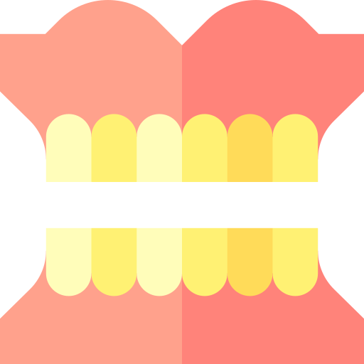 diente Basic Straight Flat icono