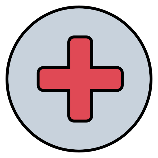 znak szpitala Generic Outline Color ikona