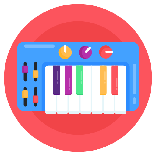 피아노 Generic Circular icon