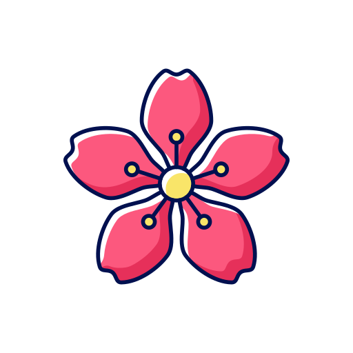 kwiat wiśni Generic Color Omission ikona