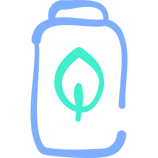 bateria Basic Hand Drawn Color ikona
