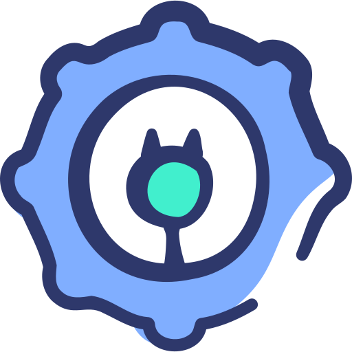 Cog Basic Hand Drawn Lineal Color icon