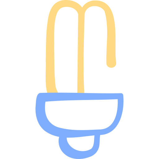 Żarówka Basic Hand Drawn Color ikona