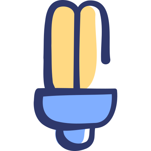 Lightbulb Basic Hand Drawn Lineal Color icon
