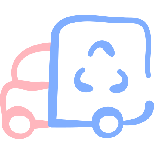 Truck Basic Hand Drawn Color icon