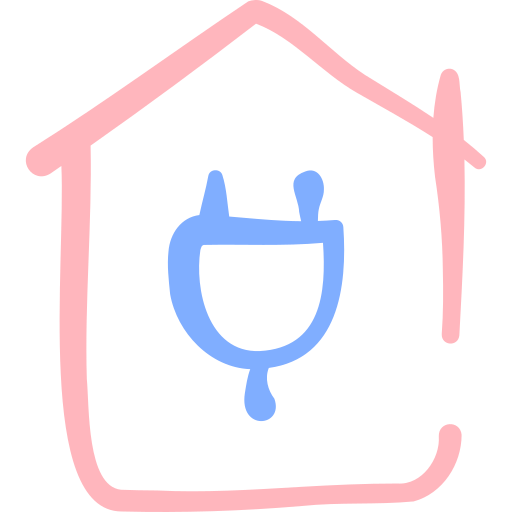 House Basic Hand Drawn Color icon