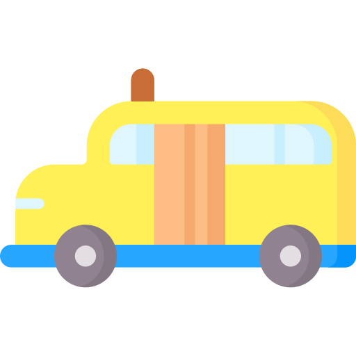 School bus Special Flat icon