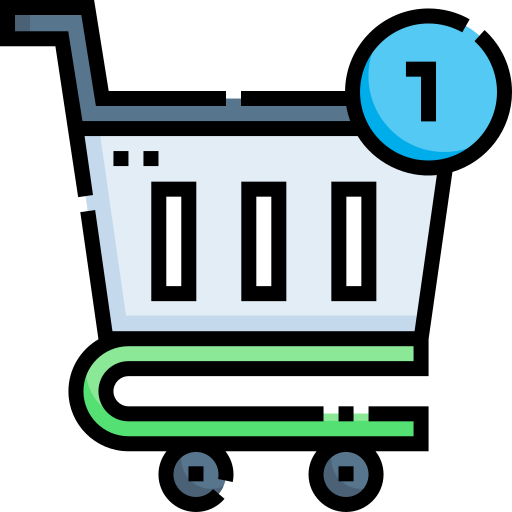 Shopping cart Detailed Straight Lineal color icon