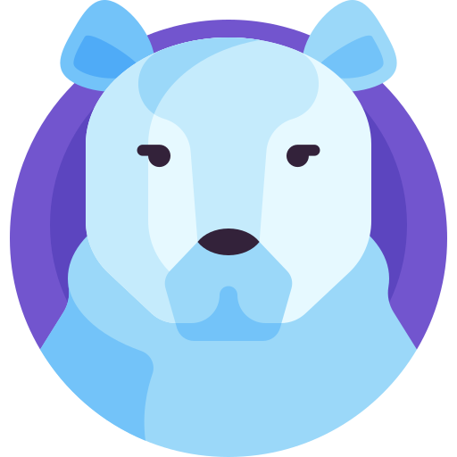 oso polar Detailed Flat Circular Flat icono