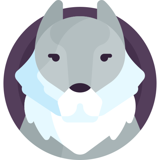 wolf Detailed Flat Circular Flat icoon