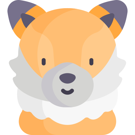 Fox Kawaii Flat icon