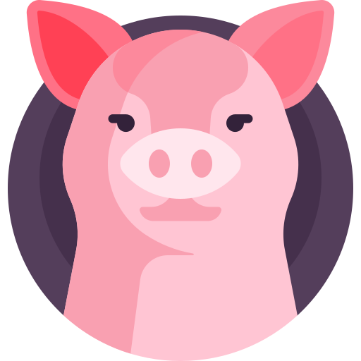 cerdo Detailed Flat Circular Flat icono