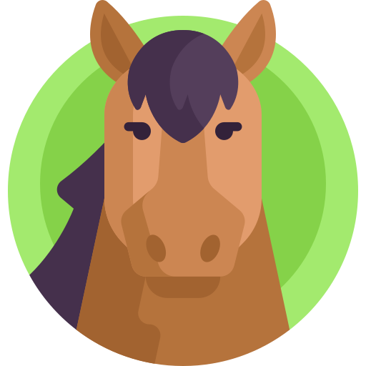 caballo Detailed Flat Circular Flat icono