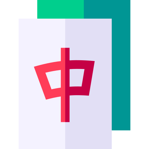 mahjong Basic Straight Flat Icône