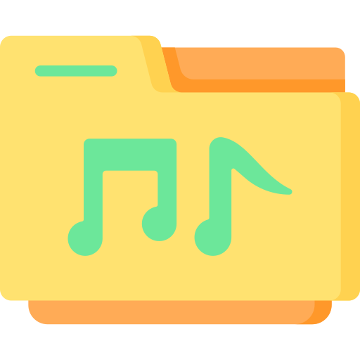 folder muzyczny Special Flat ikona