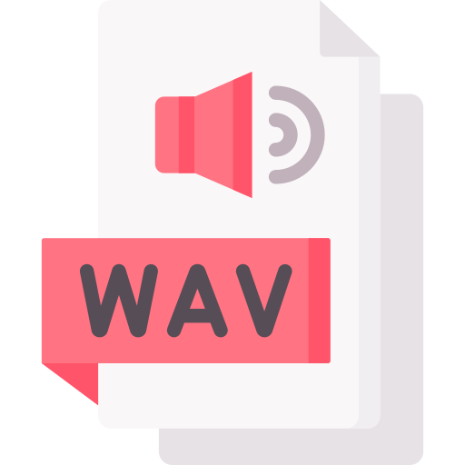 Wav file Special Flat icon