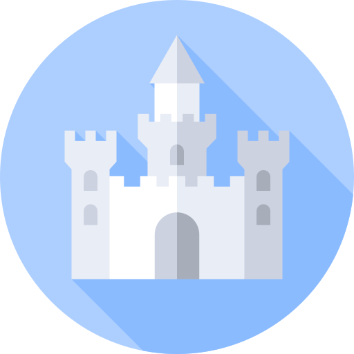 castello Flat Circular Flat icona