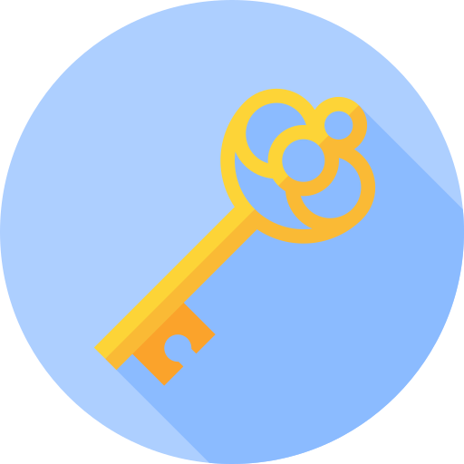 鍵 Flat Circular Flat icon