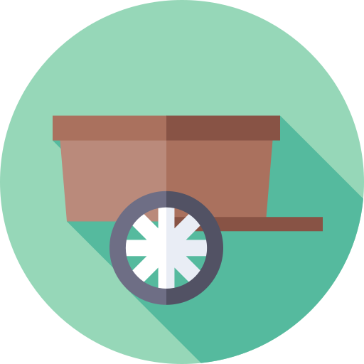 Cart Flat Circular Flat icon