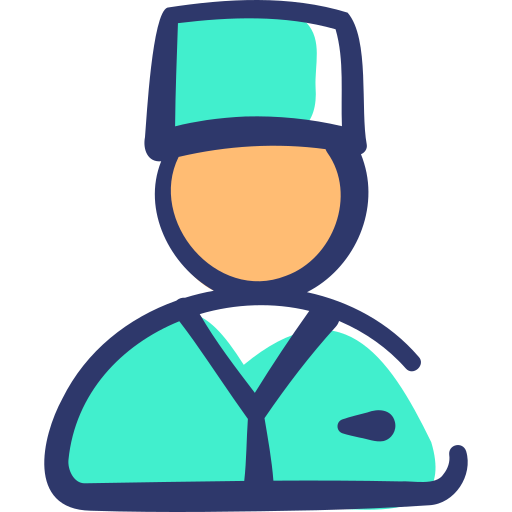 Doctor Basic Hand Drawn Lineal Color icon
