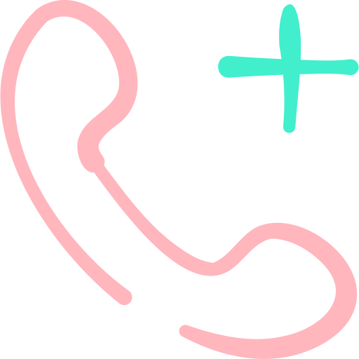 telefon Basic Hand Drawn Color icon