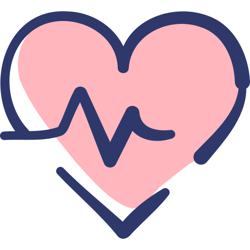 cardiologia Basic Hand Drawn Lineal Color Ícone