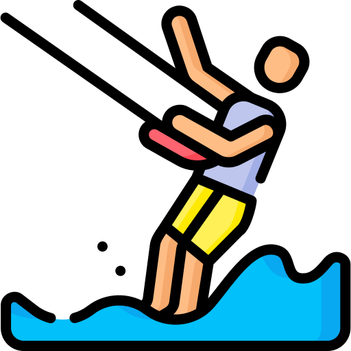 카이트 서핑 Special Lineal color icon