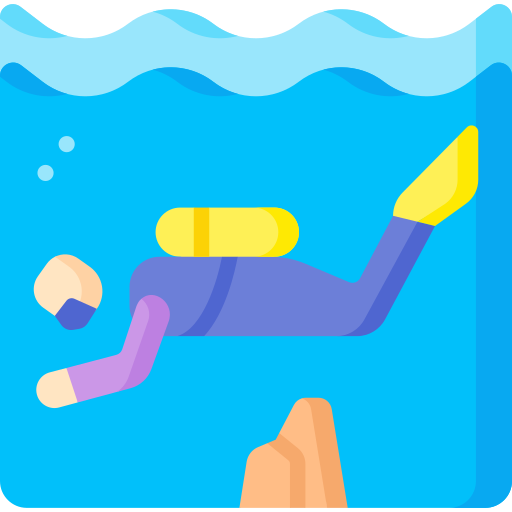 duiken Special Flat icoon