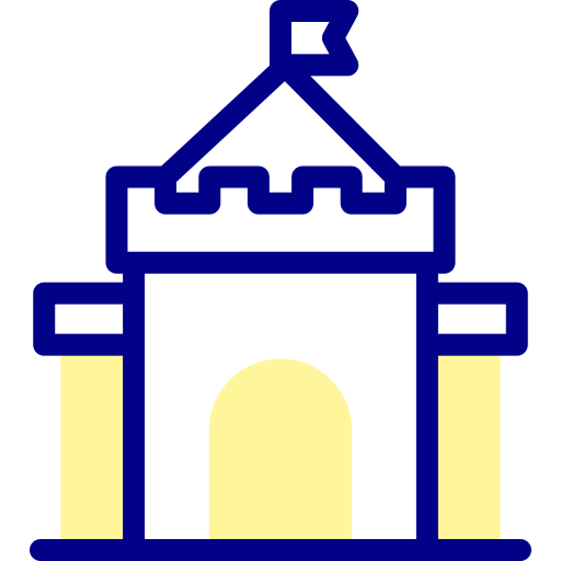 Castle Detailed Mixed Lineal color icon
