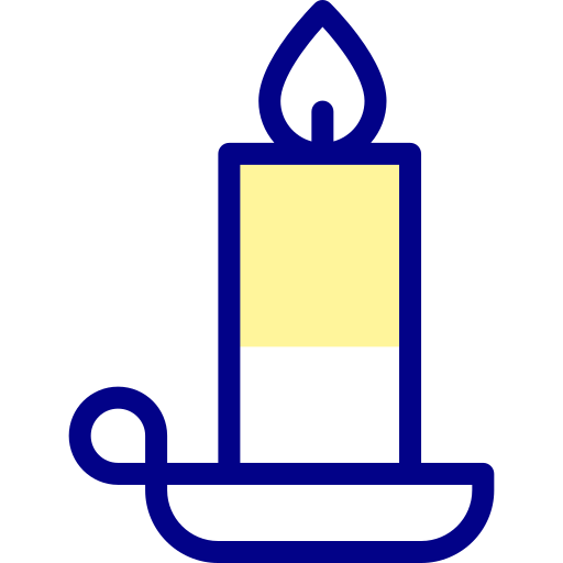 Candle Detailed Mixed Lineal color icon