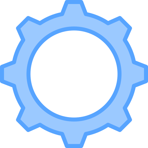 Gear Generic Blue icon