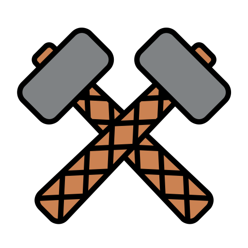 Hammer Generic Outline Color icon