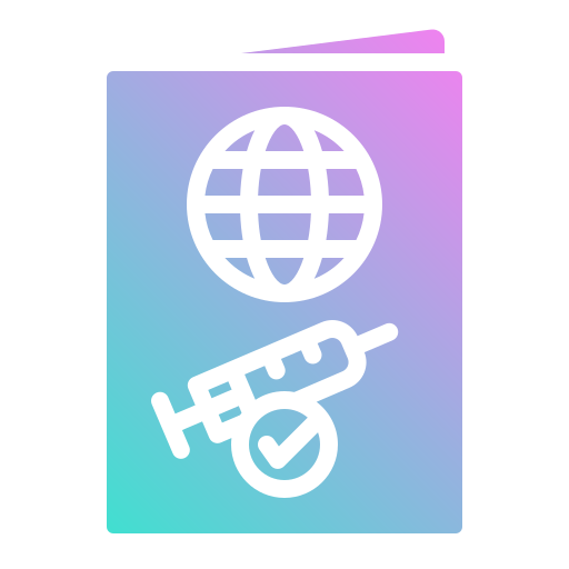 新型コロナウイルスのパスポート Generic Flat Gradient icon