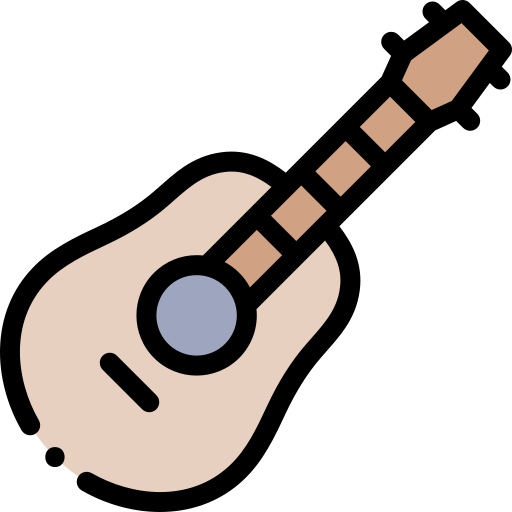 gitarre Detailed Rounded Lineal color icon