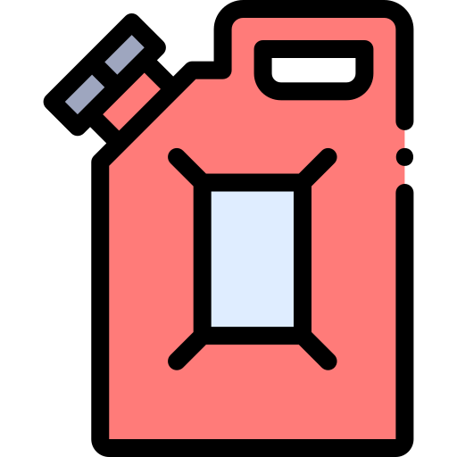 Petrol can Detailed Rounded Lineal color icon