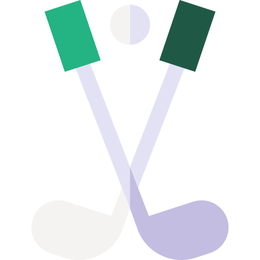 golf Basic Straight Flat icono