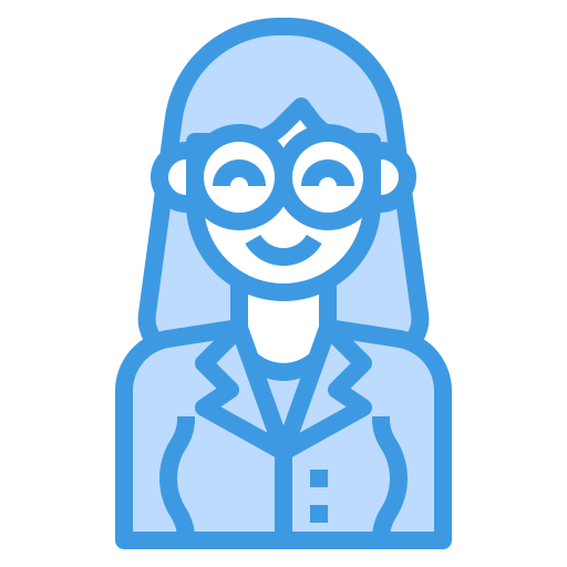 Businesswoman itim2101 Blue icon