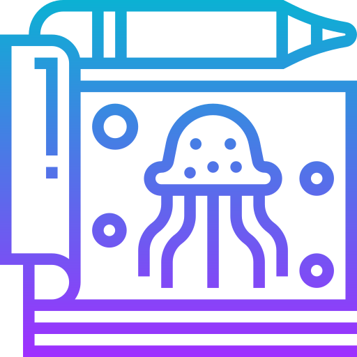 Drawing Meticulous Gradient icon
