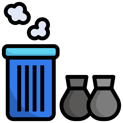 Garbage bin Surang Lineal Color icon