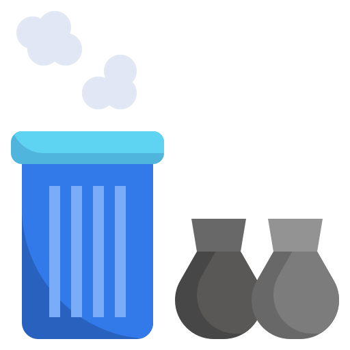Garbage bin Surang Flat icon
