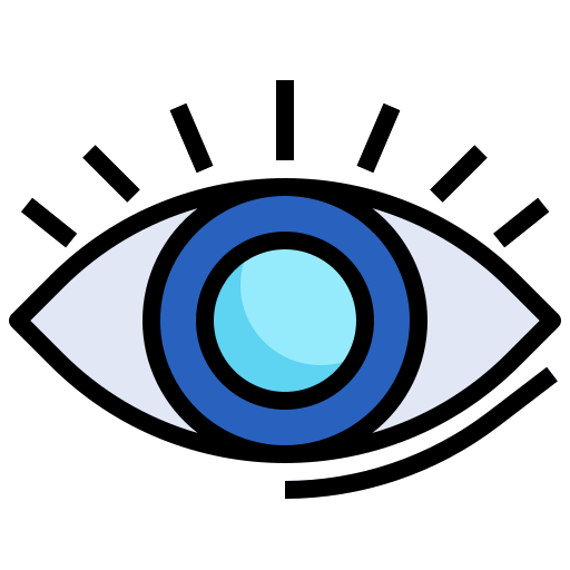 ojo Surang Lineal Color icono