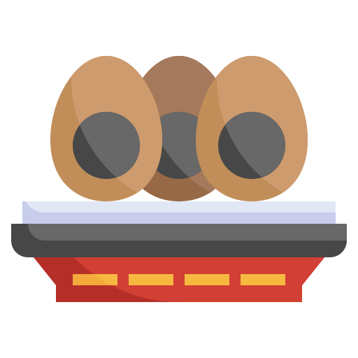 Century egg Surang Flat icon