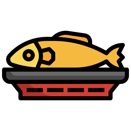 pescado Surang Lineal Color icono