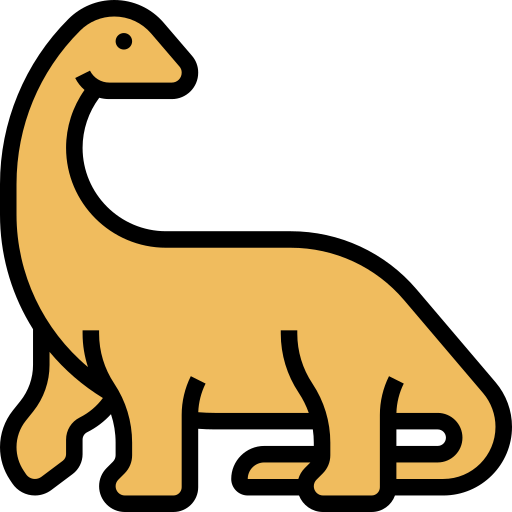 공룡 Meticulous Yellow shadow icon