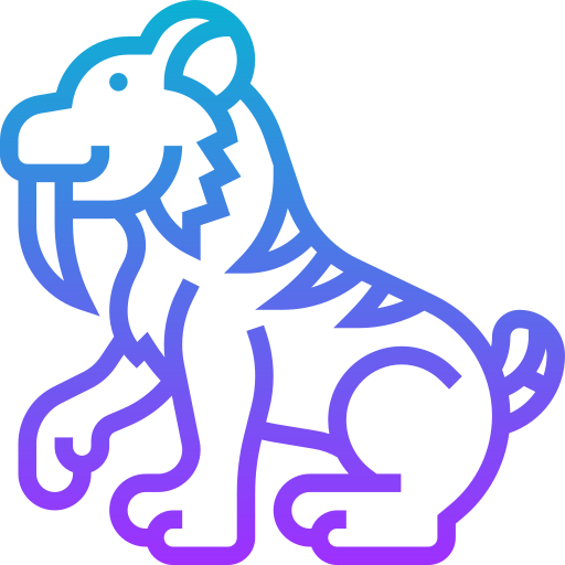 Саблезубый тигр Meticulous Gradient иконка