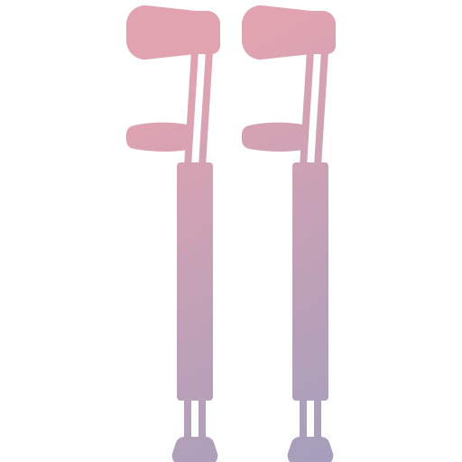 Crutches Generic Flat Gradient icon
