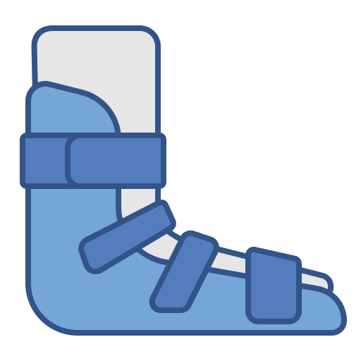 Broken leg Generic Outline Color icon