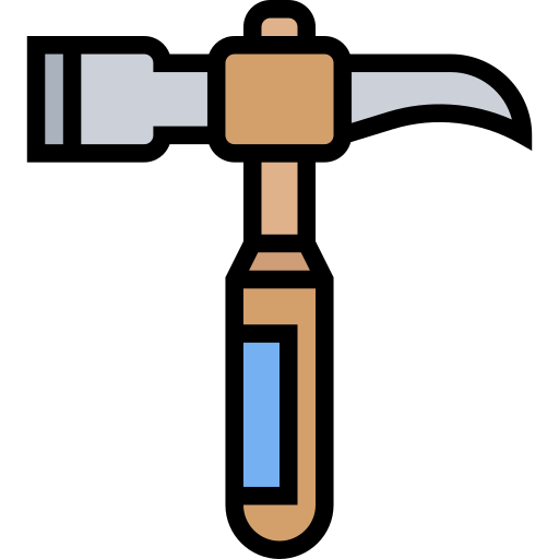 Hammer Meticulous Lineal Color icon