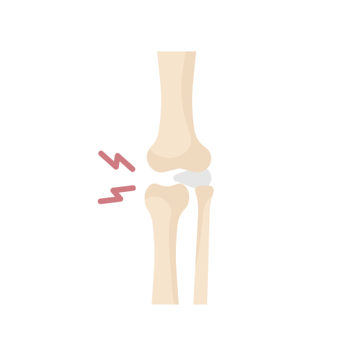 articulación de la rodilla Generic Flat icono