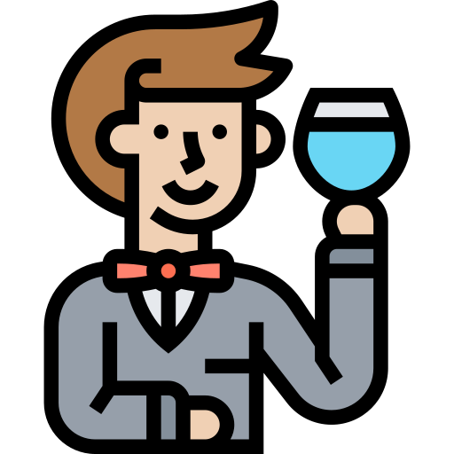 Sommelier Meticulous Lineal Color icon